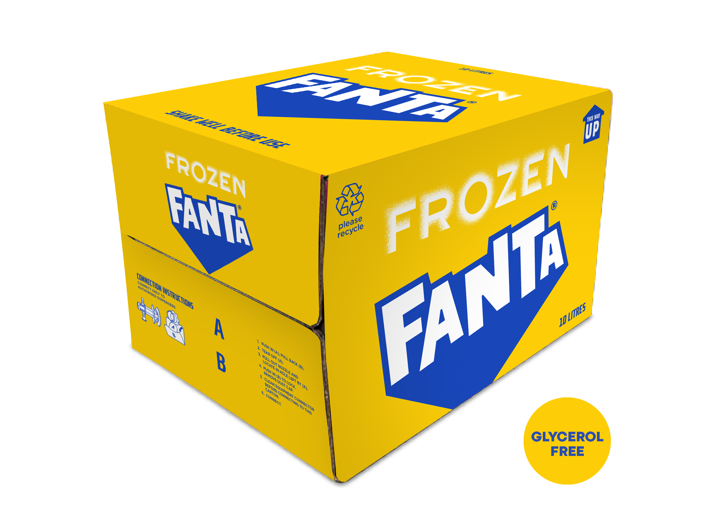 Fanta Frozen Lemon Premix 1x10L Bag-in-Box