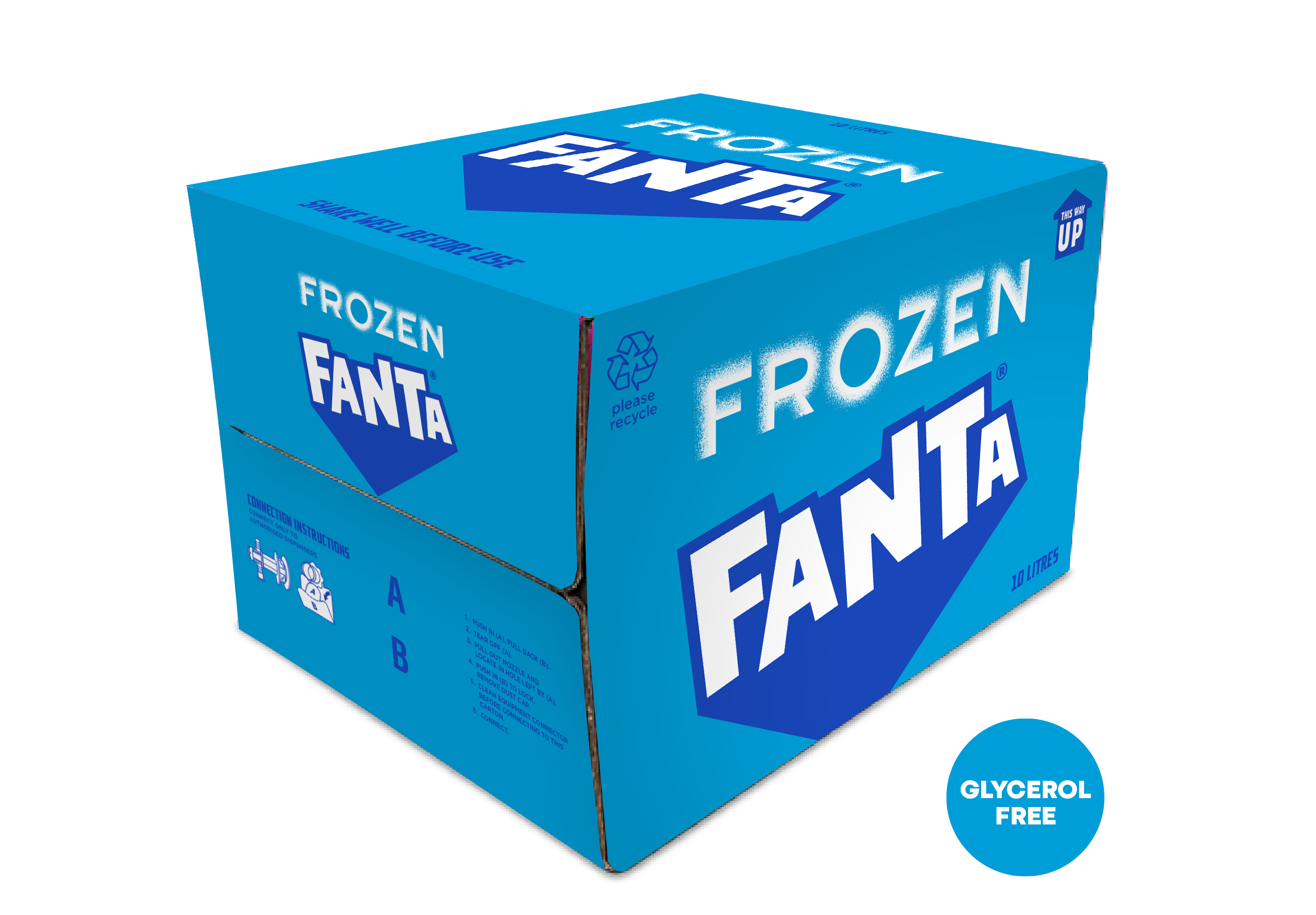 Fanta Frozen Raspberry Premix 1x10L Bag-in-Box